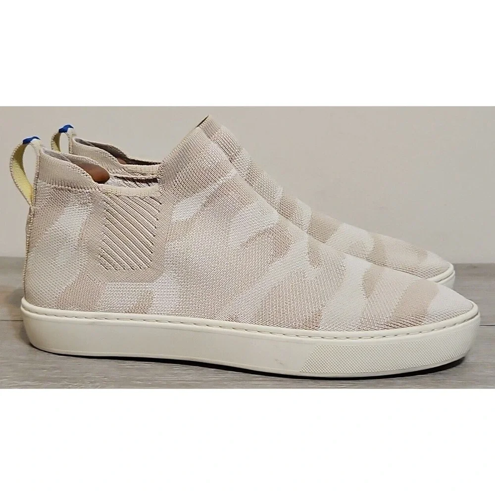 Rothy's The Chelsea Sand Camo Ankle Boots‎ Womens Size 9.5